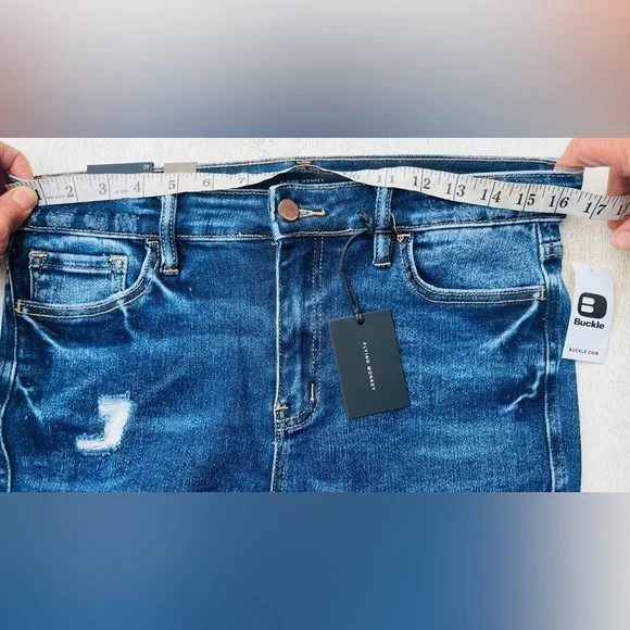 Flying Monkey Women's Blue Morrison High Rise Skinny Jeans - Picture 14 of 14